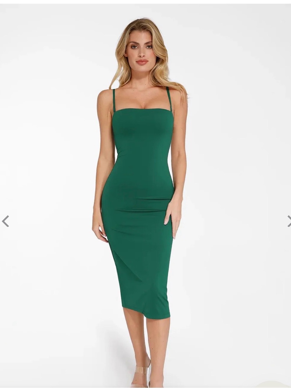 Green Shapewear Dress-Popilush - Picture 1 of 5